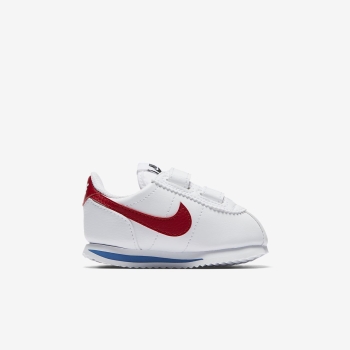Nike Cortez Basic SL - Sneakers - Hvide/Kongeblå/Sort/Rød | DK-14968